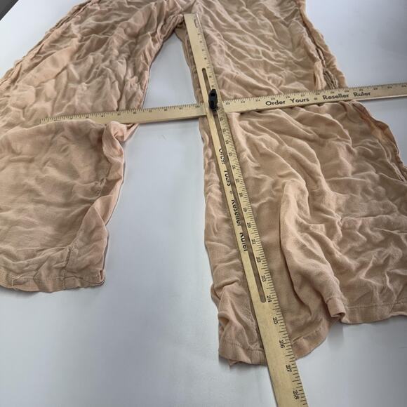 Onia Pants Womens Medium Sunset Stand Wide Leg Flowy Sheer High Slit Coastal - Picture 8 of 9